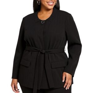 Emily Designs Black Belted Blazer 22W